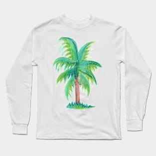 Green Palm Long Sleeve T-Shirt